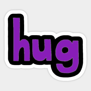 This is the word HUG Sticker